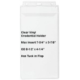 Vinyl Top Load 8.5" x 4.25" Credential Holder - 100 pack